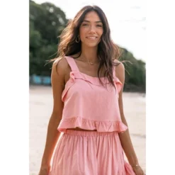 Petal And Pup Womens Pissaro Frill Cropped Top -Elegant Women Wear Store GUEST 0438712f 23c3 4841 8639 df4b33b49d69