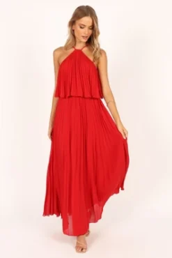 Petal And Pup Womens Gia Pleated Halterneck Maxi Dress -Elegant Women Wear Store GUEST 15d20b81 5a60 4e48 97c4 84713f5e0128