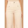 Petal And Pup Womens Georgette High Waisted Straight Leg Pants