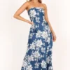 Petal And Pup Womens Gemma Strapless Maxi Dress