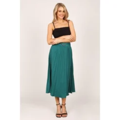 Petal And Pup Womens Anderson Pleat Midi Skirt