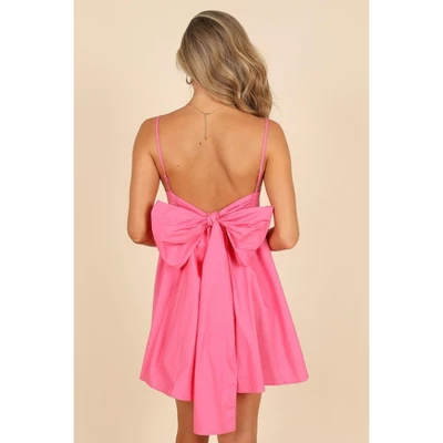 Petal And Pup Womens Alice Bow Back Mini Dress 2 Petal And Pup Womens Alice Bow Back Mini Dress - Image 2