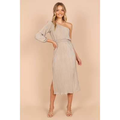 Petal And Pup Womens Pontee One Shoulder Pleated Midi Dress 1 Petal And Pup Womens Pontee One Shoulder Pleated Midi Dress
