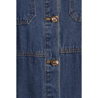 Petal And Pup Fleming Shirt Mini Dress - Denim M 3 Petal And Pup Fleming Shirt Mini Dress - Denim M - Image 3