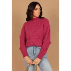 Petal And Pup Womens Raquel Mock Neck Flower Detail Knit Sweater 10 Petal And Pup Womens Raquel Mock Neck Flower Detail Knit Sweater -Elegant Women Wear Store GUEST 4a1bfe70 8b46 4045 84bb fbc407d57e19