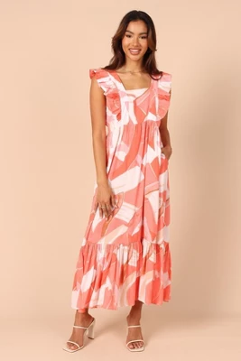 Petal And Pup Womens Mariapia Frill Midi Dress 6 Petal And Pup Womens Mariapia Frill Midi Dress - Image 6