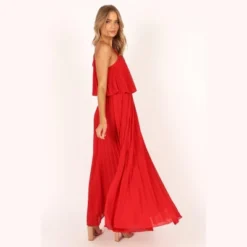 Petal And Pup Womens Gia Pleated Halterneck Maxi Dress -Elegant Women Wear Store GUEST 4c638edd d47d 4da4 8034 2a68106ad58f