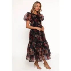 Petal And Pup Elspeth Midi Dress - Black Floral S -Elegant Women Wear Store GUEST 5241770e 436b 4b68 be52 fef2fef14d7d