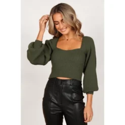 Petal And Pup Gia Sweatheart Neck Bell Sleeve Knit Sweater -Elegant Women Wear Store GUEST 54b24c97 3f03 4467 b30f 150e5c3f9a06