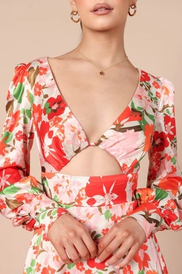 Petal And Pup Womens Tanaya Puff Sleeve Skater Skirt Mini Dress 1 Petal And Pup Womens Tanaya Puff Sleeve Skater Skirt Mini Dress