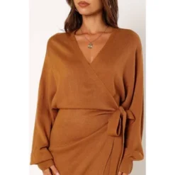 Petal And Pup Nova Wrap Knit Midi Dress -Elegant Women Wear Store GUEST 55984e46 fb5d 4af1 b3f0 e092563e76ad