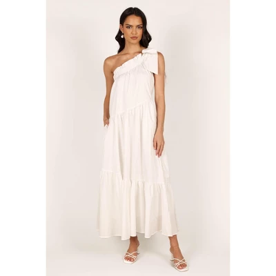 Petal And Pup Ava One Shoulder Maxi Dress - White S 5 Petal And Pup Ava One Shoulder Maxi Dress - White S - Image 5