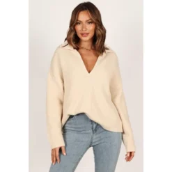 Petal And Pup Zala Vneck Collar Knit Sweater 12 Petal And Pup Zala Vneck Collar Knit Sweater -Elegant Women Wear Store GUEST 5d769b13 f57a 483b 92d0 1bdfe2f87068