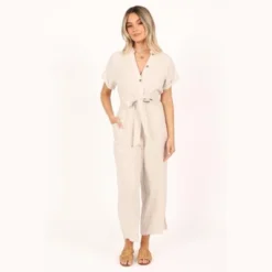 Petal And Pup Womens Archie Jumpsuit - Oat L -Elegant Women Wear Store GUEST 5f15c45f e316 4c53 b9d0 4b3f13e649db 2