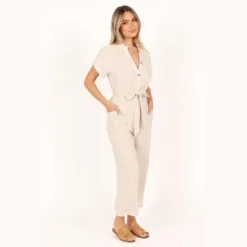 Petal And Pup Womens Archie Jumpsuit - Oat L -Elegant Women Wear Store GUEST 71103dbb 26aa 4c4c 8daf 071337a9099d 2