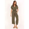 Petal And Pup Womens Archie Jumpsuit - Olive 10