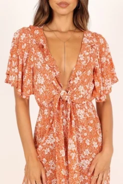 Petal And Pup Womens Luelle Tie Front Jumpsuit