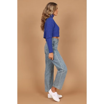 Petal And Pup Womens Kellan Turtleneck Cable Crop Knit Sweater 5 Petal And Pup Womens Kellan Turtleneck Cable Crop Knit Sweater - Image 5