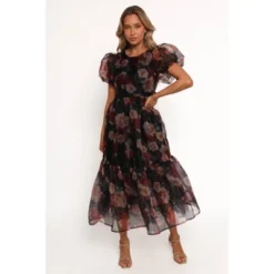 Petal And Pup Elspeth Midi Dress - Black Floral S -Elegant Women Wear Store GUEST 7dc5d67e 208e 48ed a7cb bc0e44d5dc20
