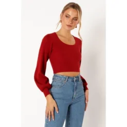 Petal And Pup Womens Daphne Crewneck Bubble Sleeve Knit Sweater -Elegant Women Wear Store GUEST 85b17b84 7d71 4940 8508 821eaec6842a