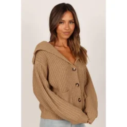 Petal And Pup Womens Amelia Oversize Collar Button Cardigan -Elegant Women Wear Store GUEST a55fda71 967e 4003 8b01 5d4cca2095c3