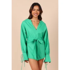 Petal And Pup Womens Dooley Long Sleeve Romper -Elegant Women Wear Store GUEST a8050920 77a3 47b2 8ece 86b31dacdafa
