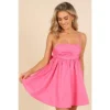 Petal And Pup Womens Alice Bow Back Mini Dress