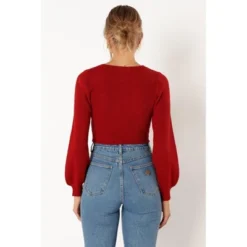 Petal And Pup Womens Daphne Crewneck Bubble Sleeve Knit Sweater -Elegant Women Wear Store GUEST b08fbf3a 39d1 4b67 9114 81dc06df28f7