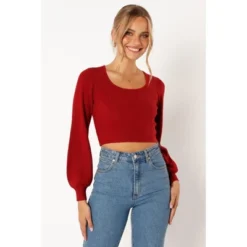 Petal And Pup Womens Daphne Crewneck Bubble Sleeve Knit Sweater -Elegant Women Wear Store GUEST b971bdc4 ee8a 4737 a087 7edd4832ead3