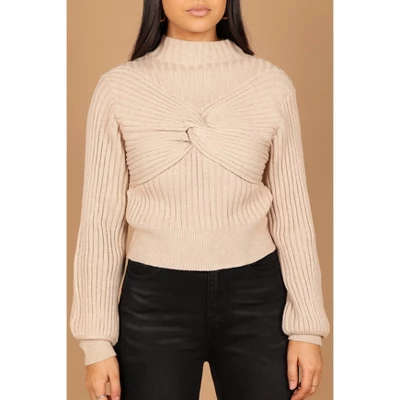 Petal And Pup Womens Harper Twist Front Knit Sweater 2 Petal And Pup Womens Harper Twist Front Knit Sweater - Image 2