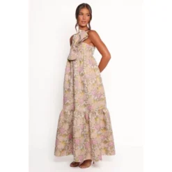 Petal And Pup Betina Bow Front Maxi Dress - Multi Floral M