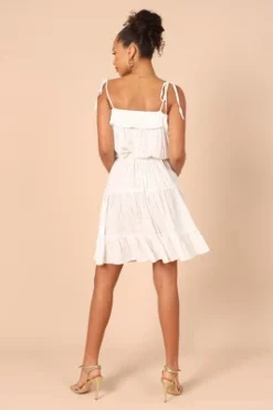 Petal And Pup Womens Twist Tie Shoulder Mini Dress