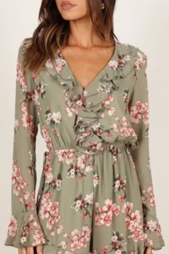 Petal And Pup Womens Rilynn Frill Long Sleeve Playsuit -Elegant Women Wear Store GUEST cfffcee4 203b 4d4f 94cd d50e992b98f9