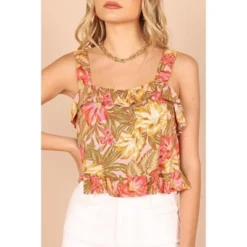 Petal And Pup Womens Pissaro Frill Cropped Top -Elegant Women Wear Store GUEST df973a88 7d7a 4350 b786 953f9cb93f17