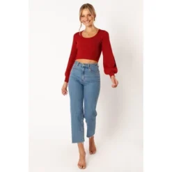 Petal And Pup Womens Daphne Crewneck Bubble Sleeve Knit Sweater -Elegant Women Wear Store GUEST e5bc8ee7 92a6 4d7c a2f2 de63c8bdd23e