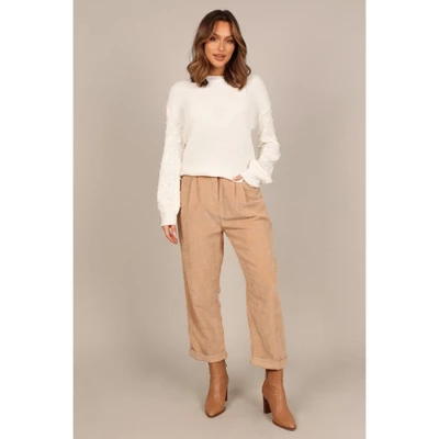 Petal And Pup Womens Katrina Textured Sleeve Crewneck Knit Sweater 1 Petal And Pup Womens Katrina Textured Sleeve Crewneck Knit Sweater