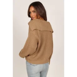 Petal And Pup Womens Amelia Oversize Collar Button Cardigan -Elegant Women Wear Store GUEST e9f17156 e9fe 4440 b03c 851131ed69c4