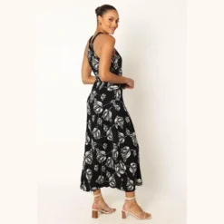 Petal And Pup Womens Melody Plisse Halter Maxi Dress