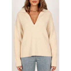 Petal And Pup Zala Vneck Collar Knit Sweater