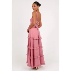 Petal And Pup Womens Lillee Tiered Maxi Dress