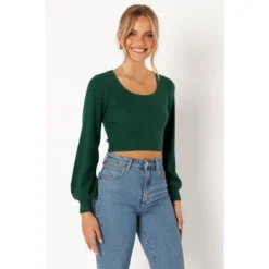 Petal And Pup Womens Daphne Crewneck Bubble Sleeve Knit Sweater -Elegant Women Wear Store GUEST fa4fef04 fbab 477f aebe efcf15417b7c